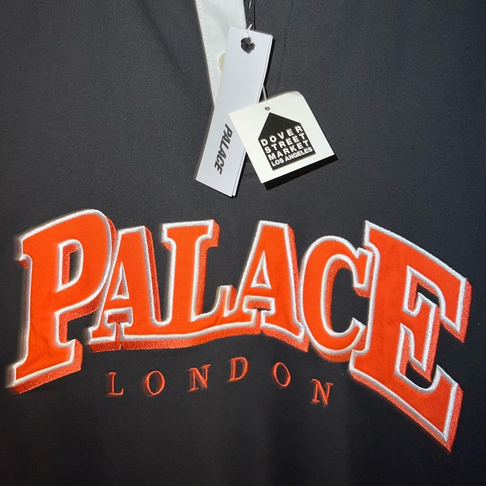 PALACE x DOVER STREET MARKET CREW                         【Black/Orange】【L】